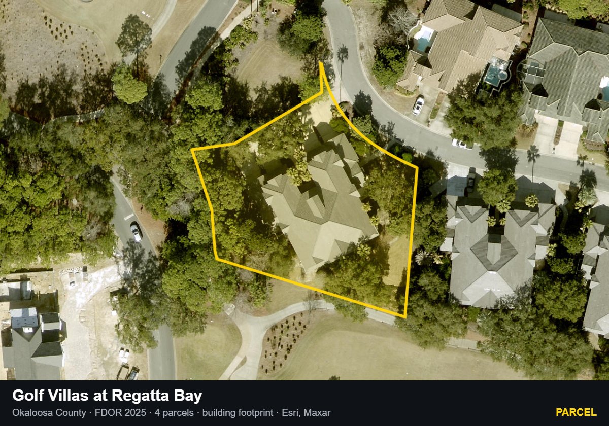 Golf Villas at Regatta Bay — Parcel parcel record