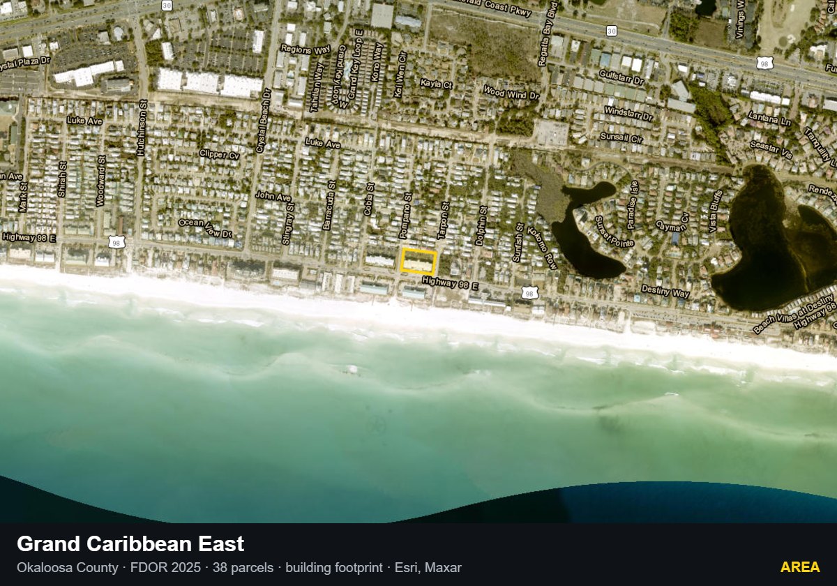 Grand Caribbean East — Area parcel record