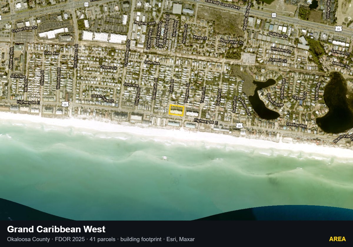 Grand Caribbean West — Area parcel record