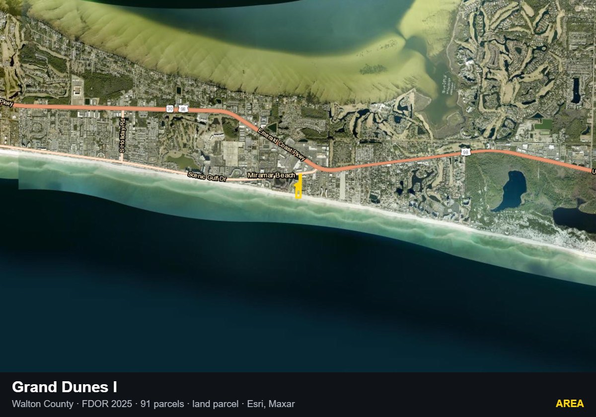 Grand Dunes I — Area parcel record