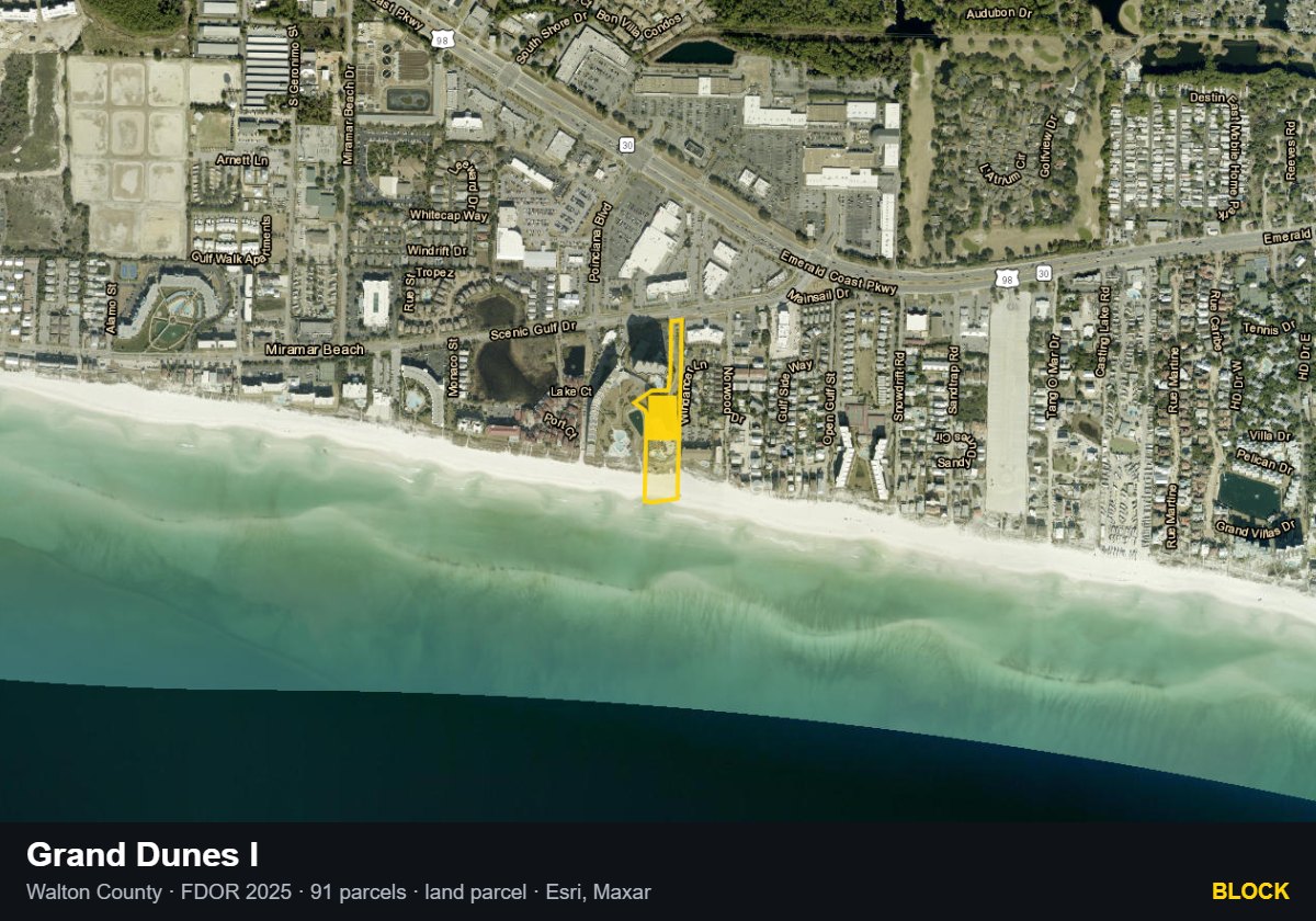 Grand Dunes I — Block parcel record