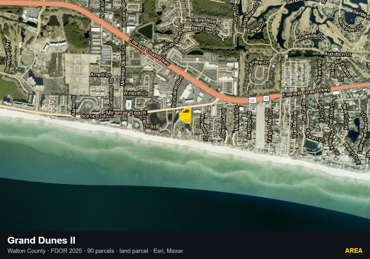 Grand Dunes II — Area parcel record