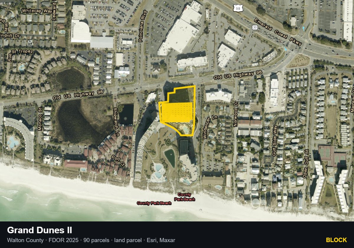 Grand Dunes II — Block parcel record