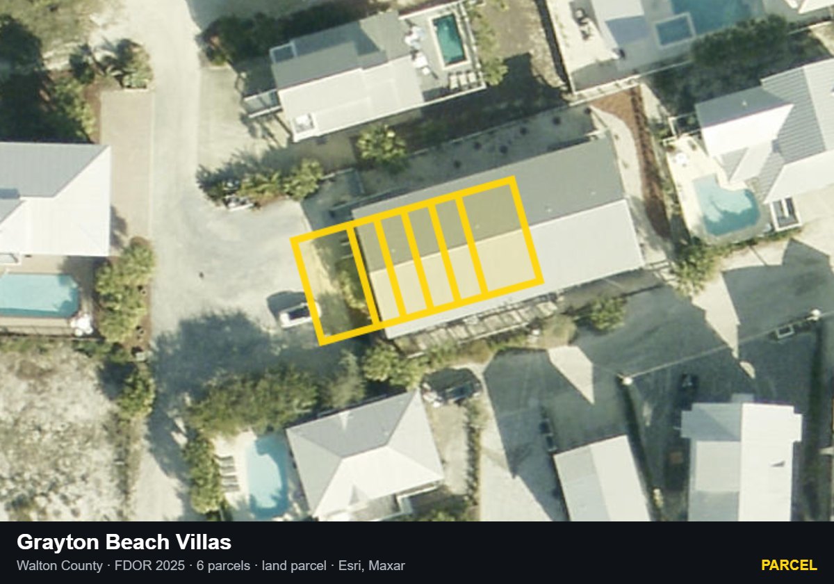 Grayton Beach Villas — Parcel parcel record
