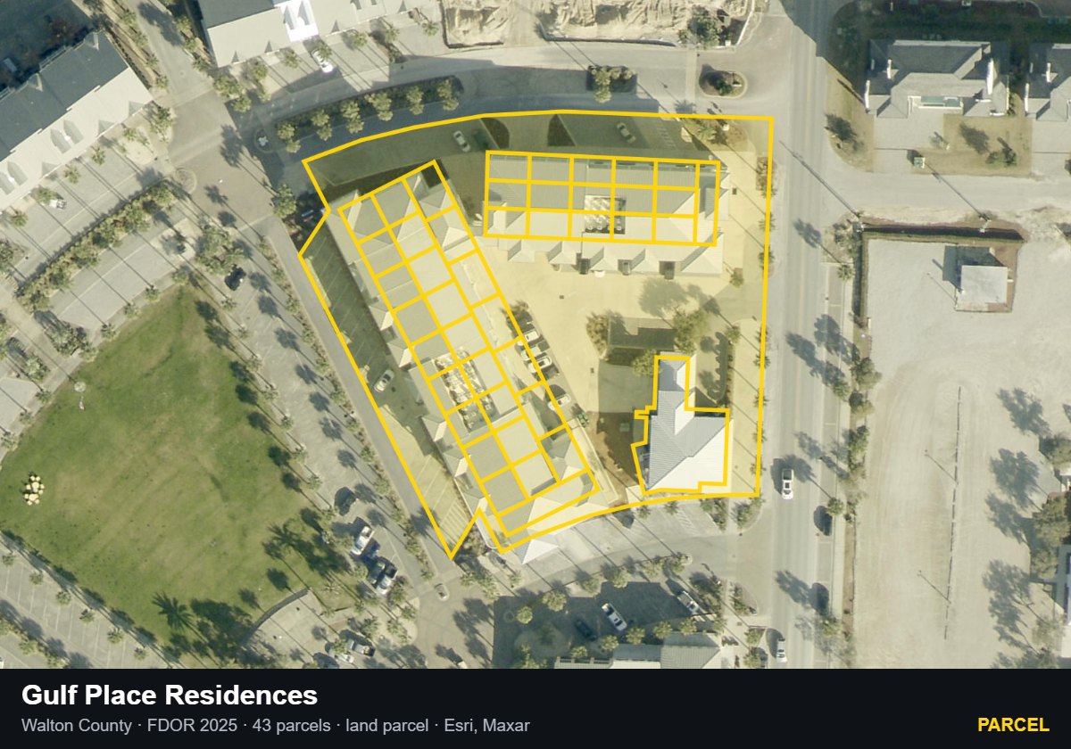 Gulf Place Residences — Parcel parcel record