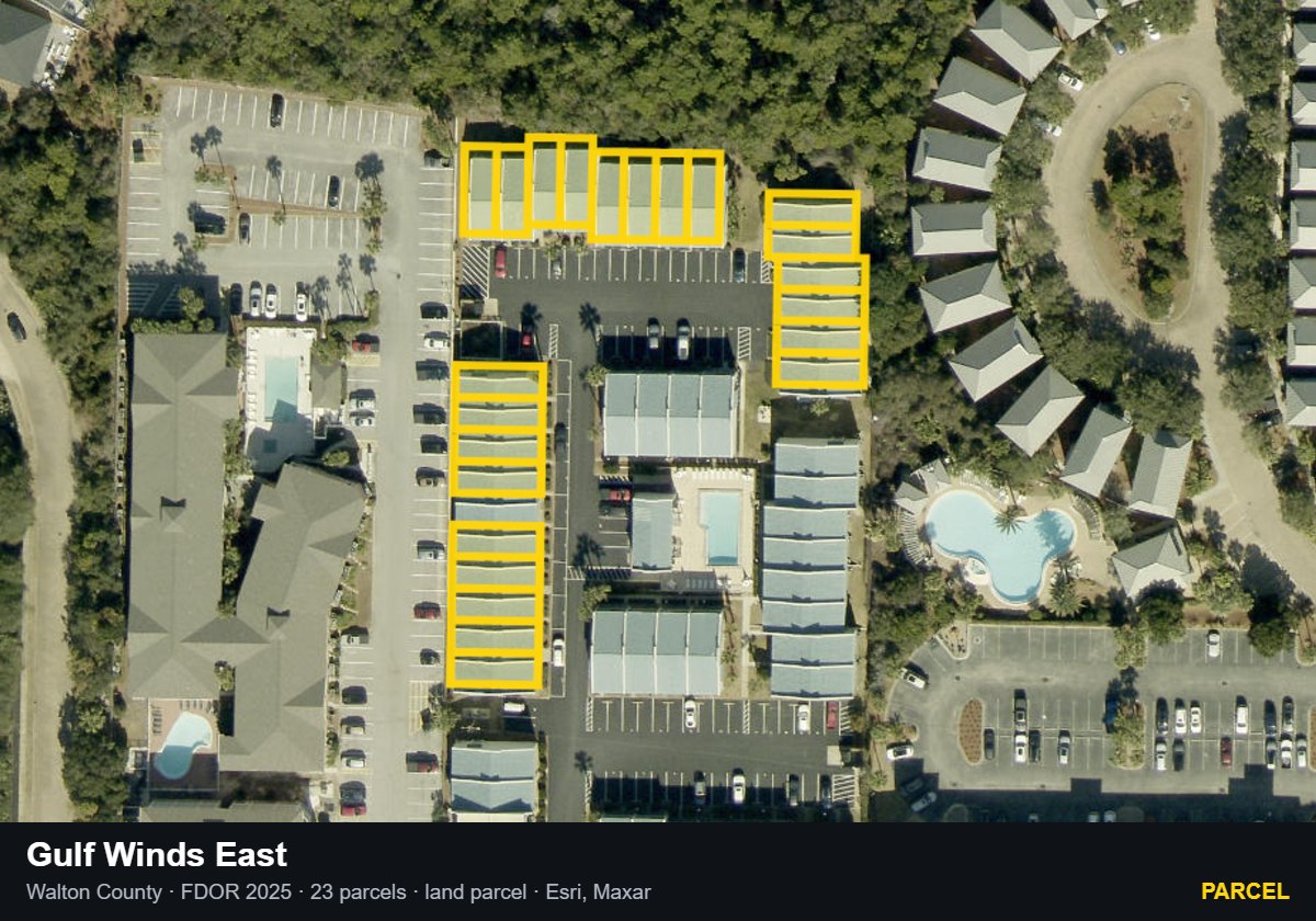 Gulf Winds East — Parcel parcel record