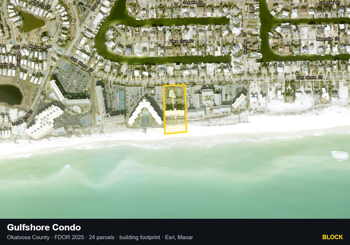 Gulfshore Condo — Block parcel record