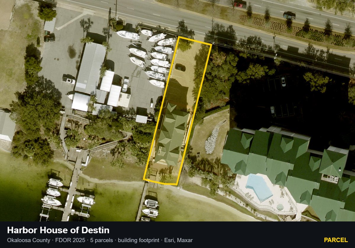 Harbor House of Destin — Parcel parcel record