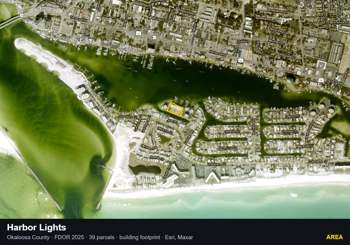 Harbor Lights — Area parcel record