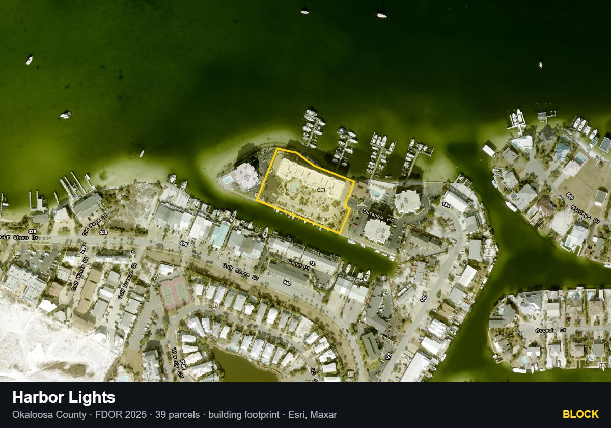 Harbor Lights — Block parcel record