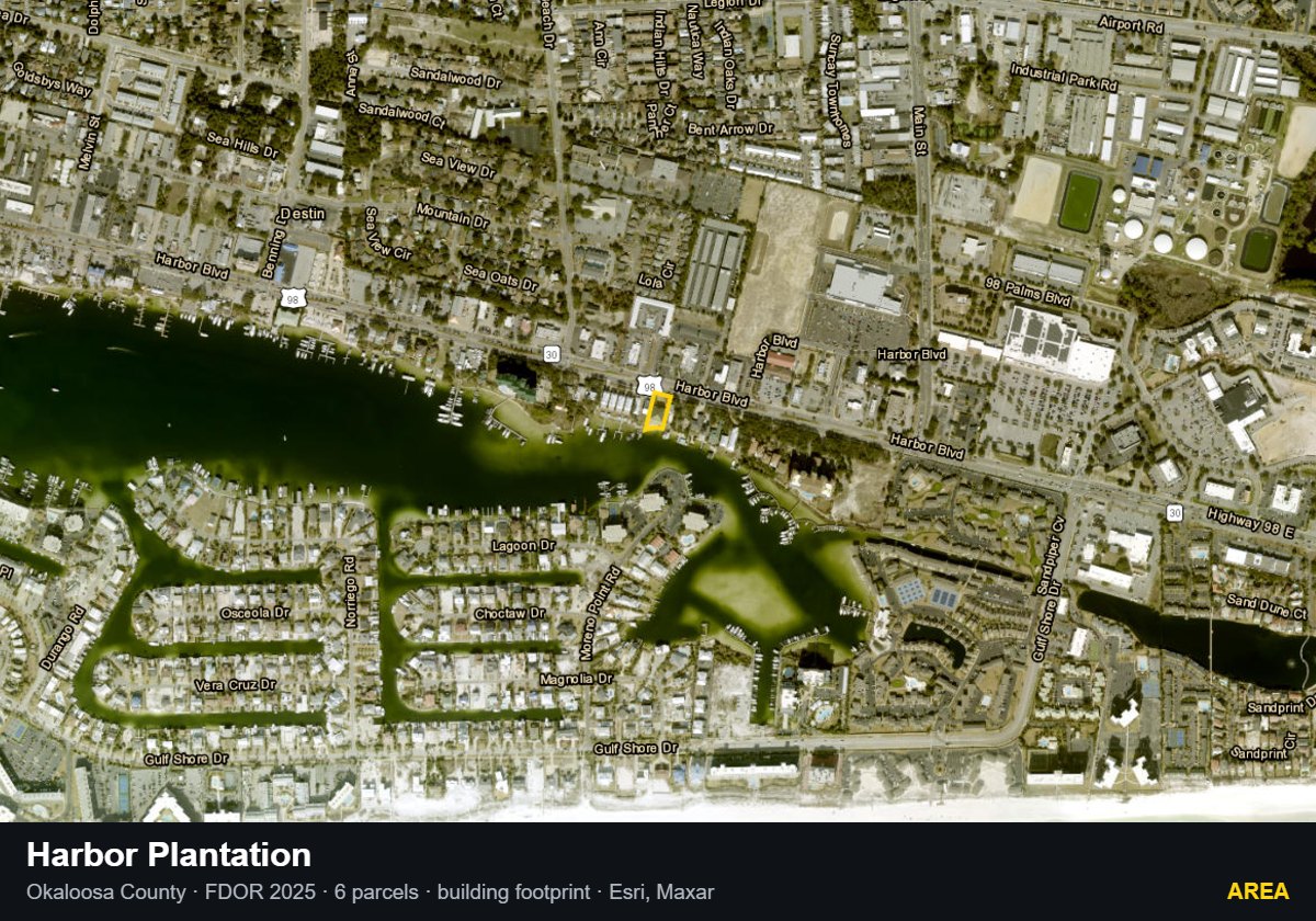 Harbor Plantation — Area parcel record