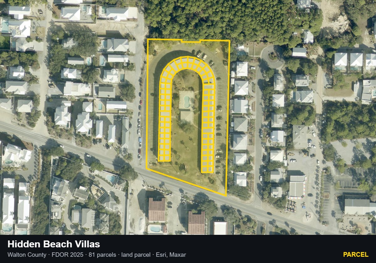 Hidden Beach Villas — Parcel parcel record