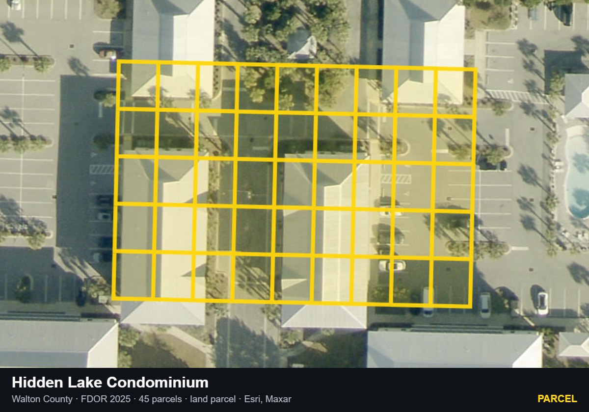 Hidden Lake Condominium — Parcel parcel record