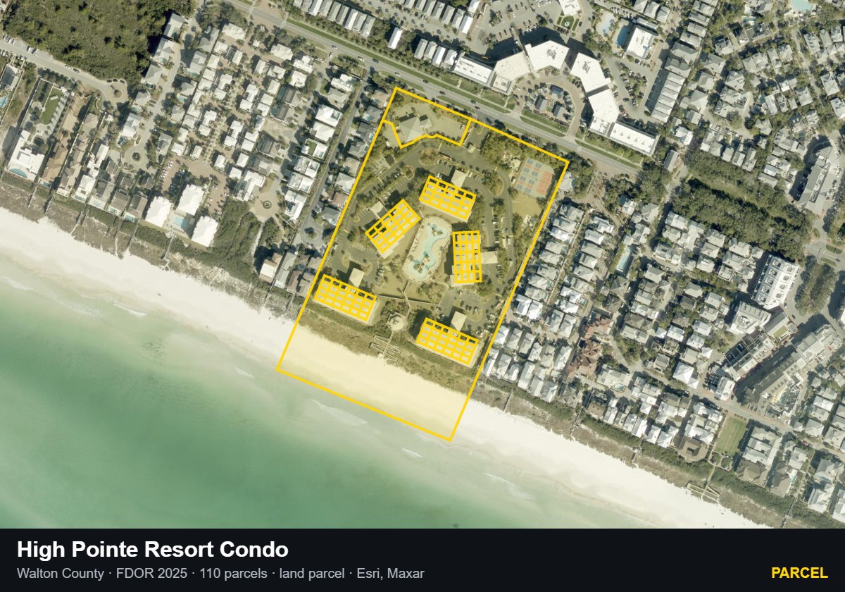 High Pointe Resort Condo — Parcel parcel record