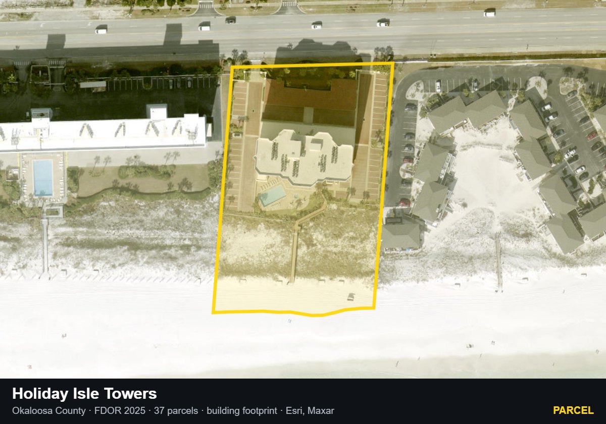 Holiday Isle Towers — Parcel parcel record