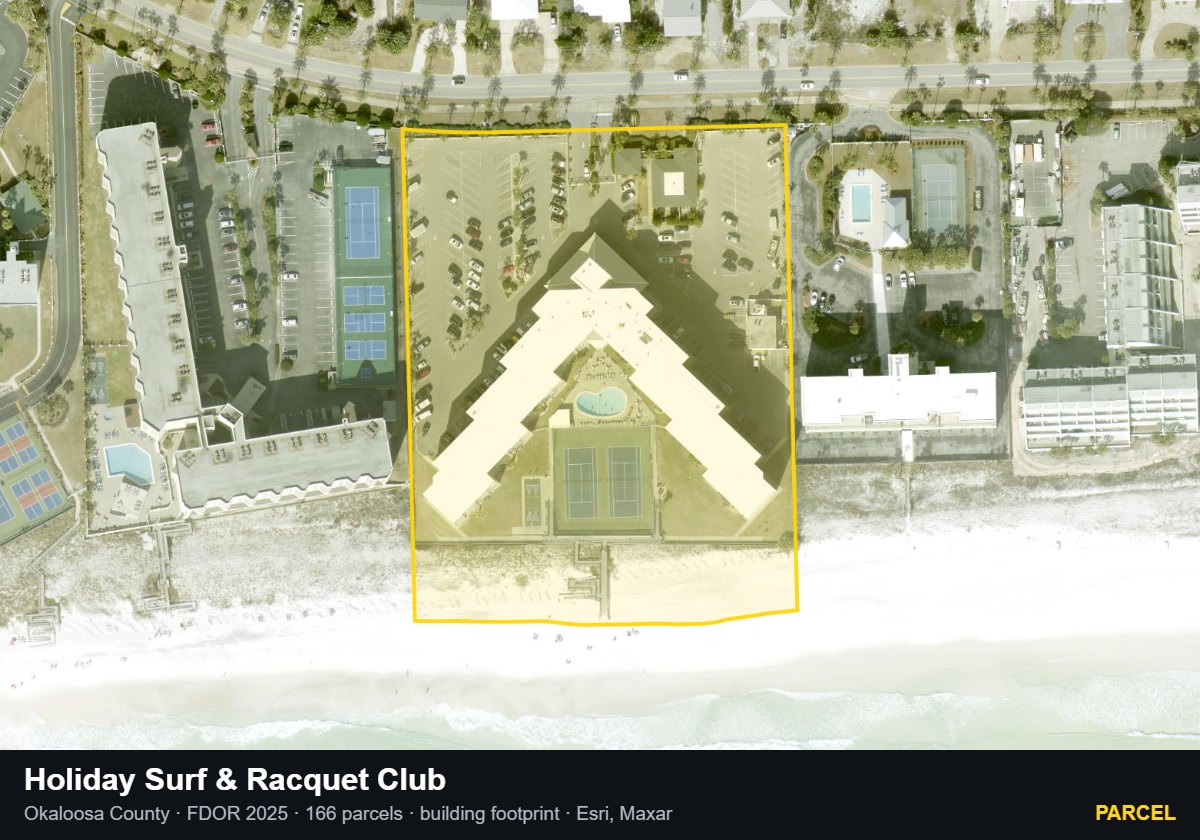 Holiday Surf & Racquet Club — Parcel parcel record