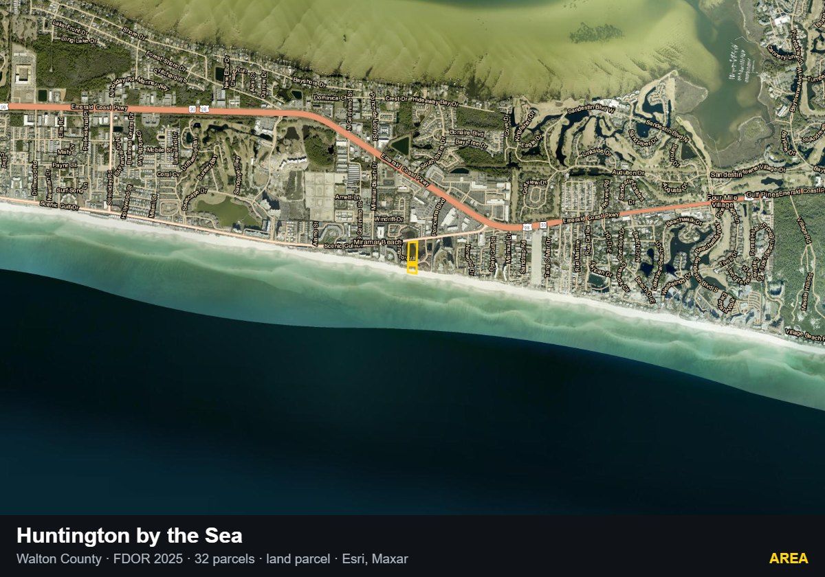 Huntington by the Sea — Area parcel record
