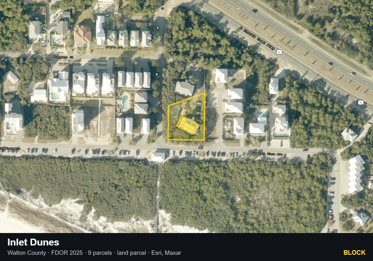 Inlet Dunes — Block parcel record