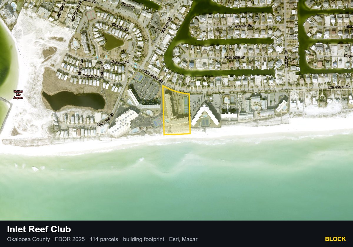 Inlet Reef Club — Block parcel record