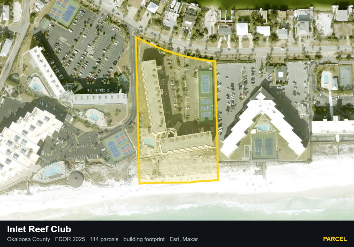 Inlet Reef Club — Parcel parcel record