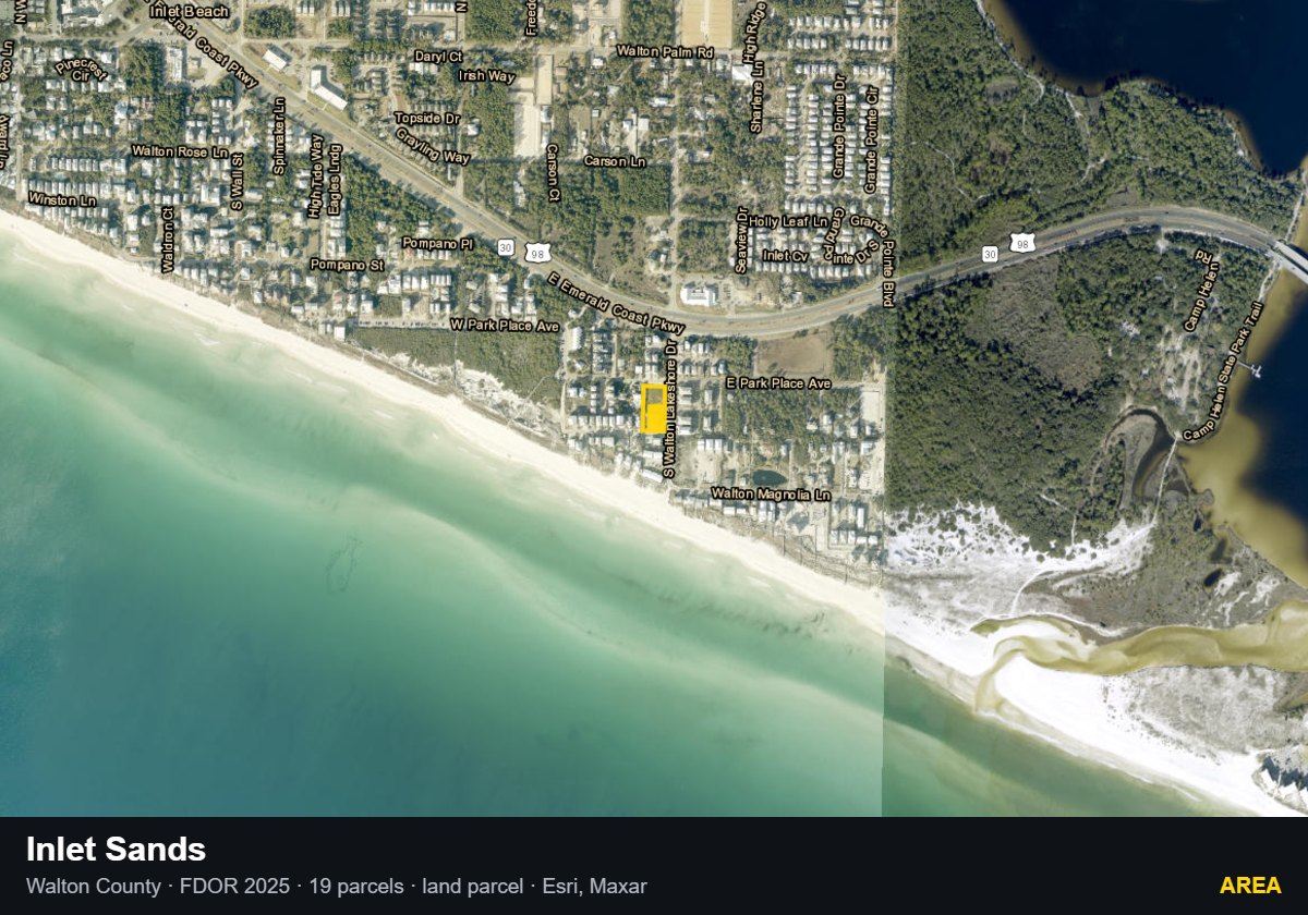 Inlet Sands — Area parcel record
