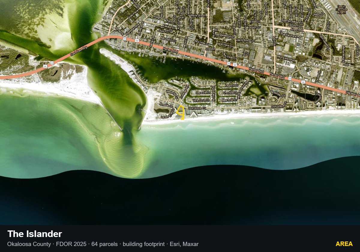The Islander — Area parcel record