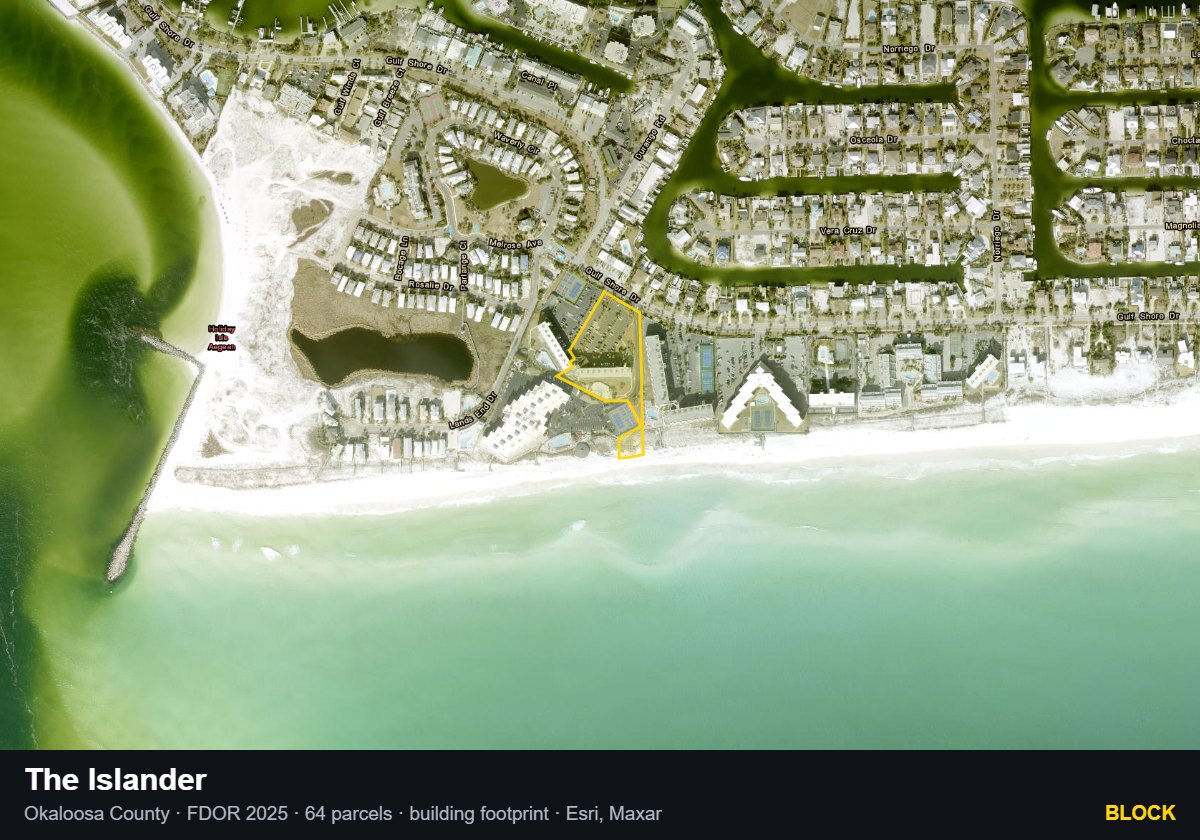 The Islander — Block parcel record