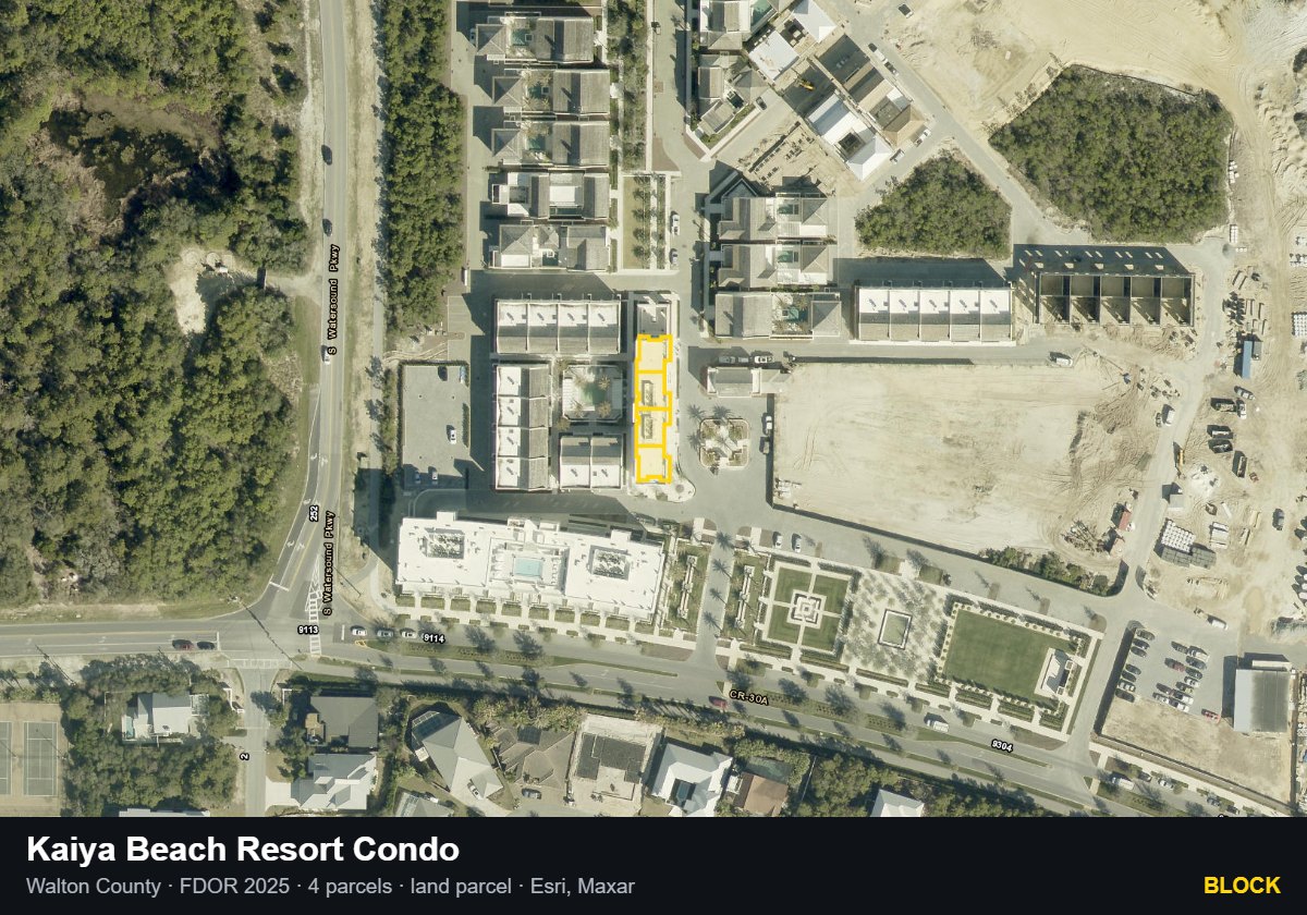 Kaiya Beach Resort Condo — Block parcel record