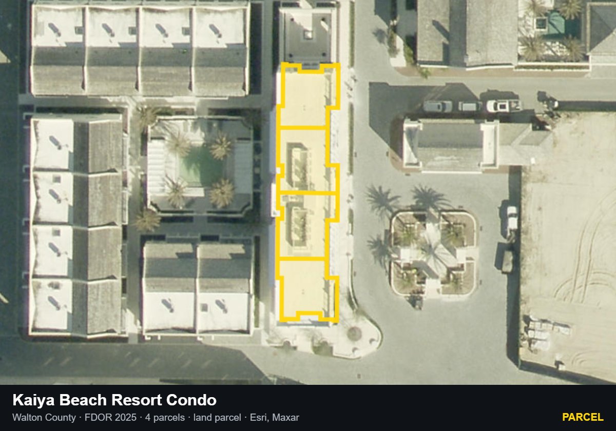 Kaiya Beach Resort Condo — Parcel parcel record