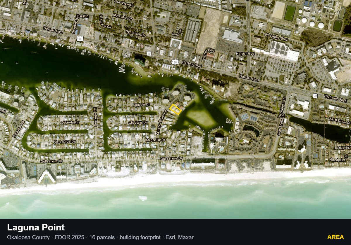 Laguna Point — Area parcel record