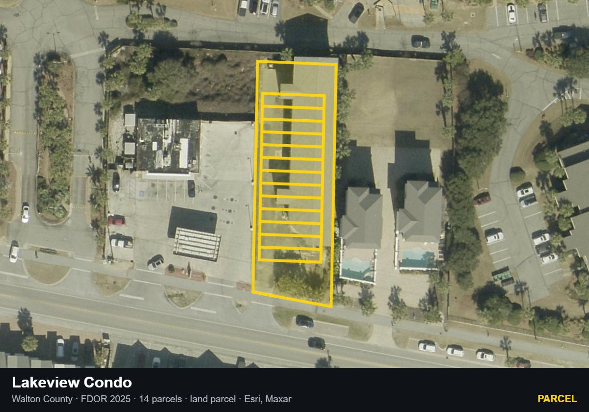 Lakeview Condo — Parcel parcel record