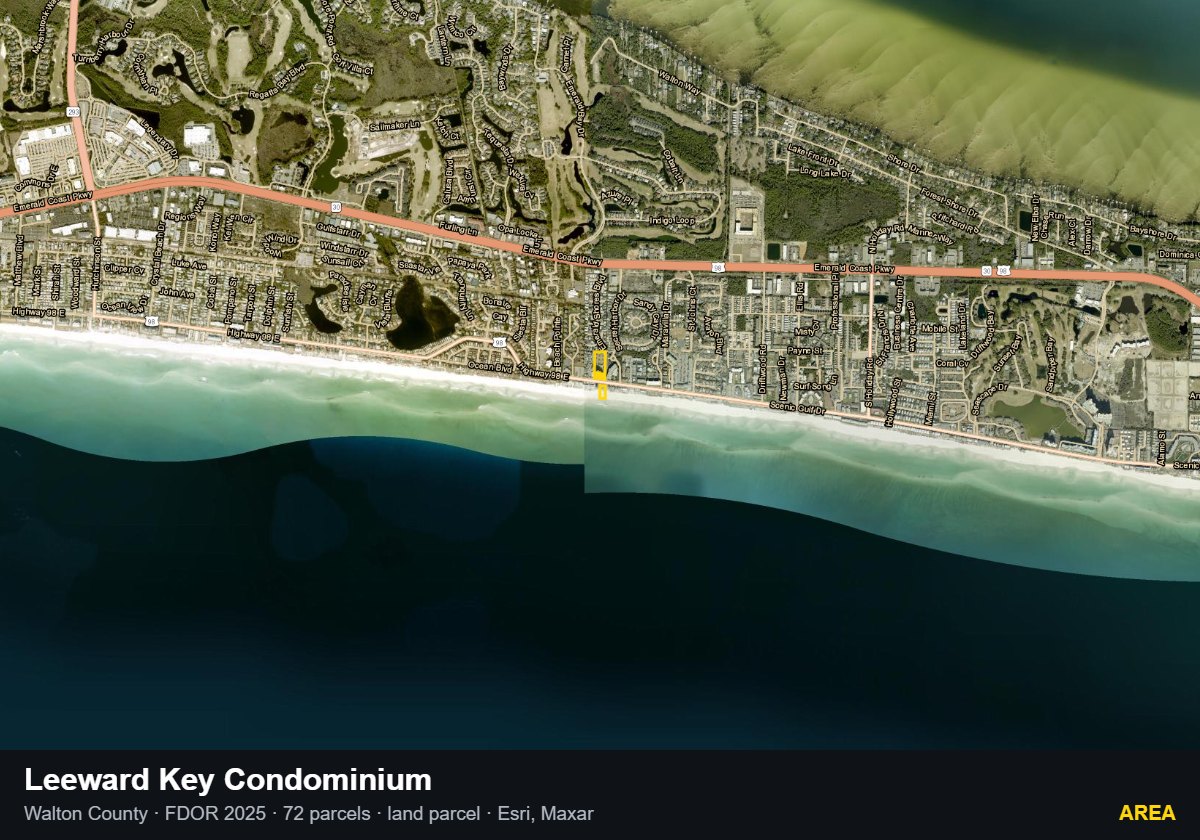 Leeward Key Condominium — Area parcel record