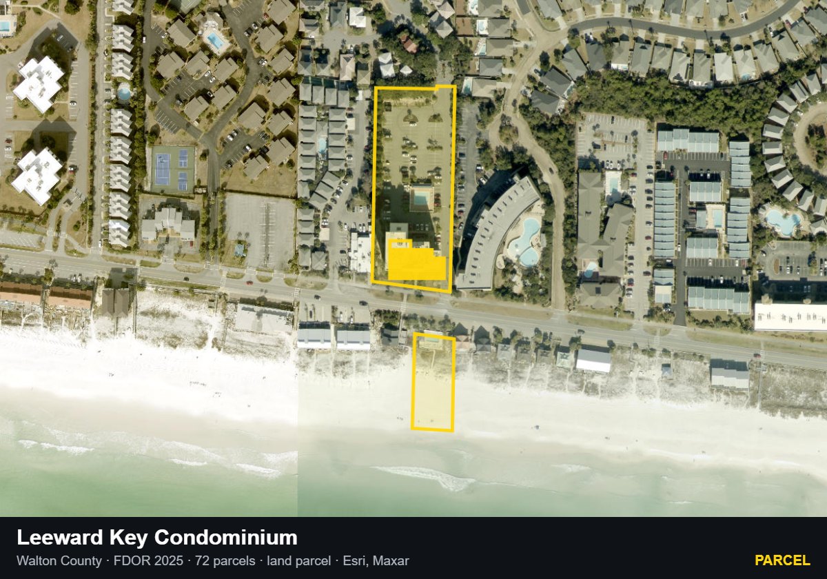 Leeward Key Condominium — Parcel parcel record