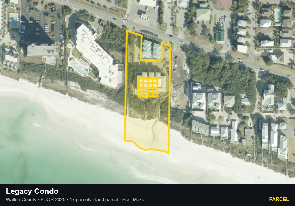 Legacy Condo — Parcel parcel record