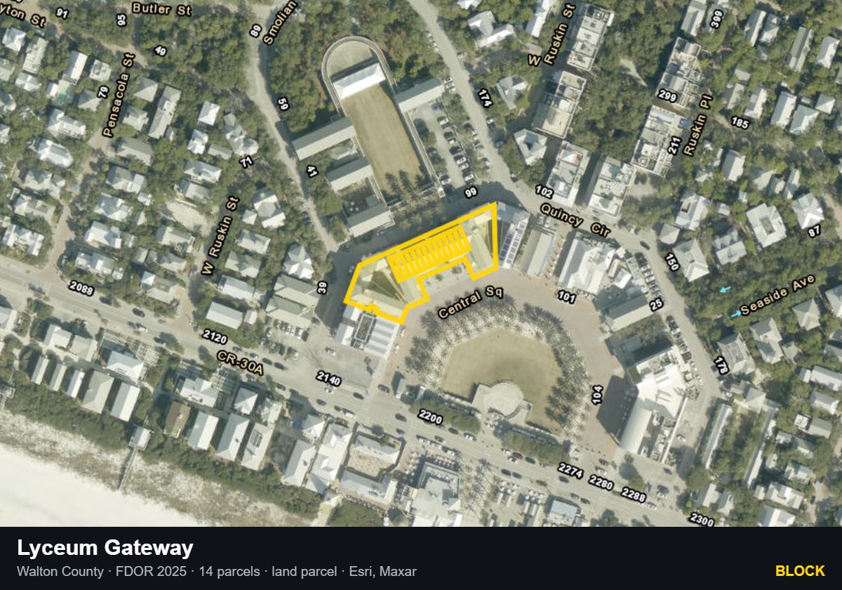 Lyceum Gateway — Block parcel record