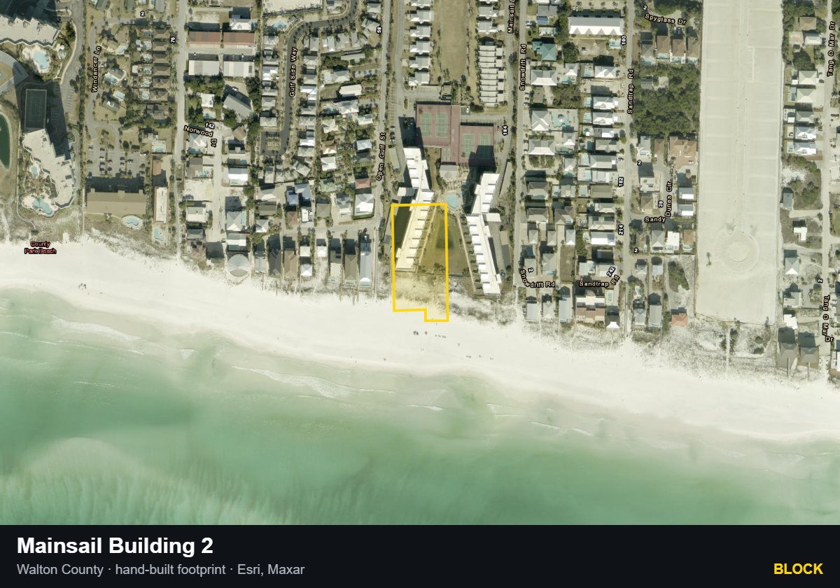 Mainsail Building 2 — Block parcel record