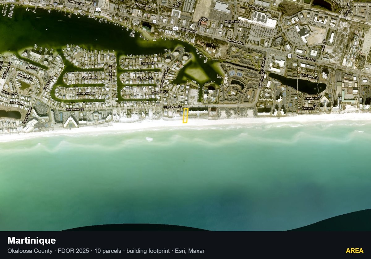 Martinique — Area parcel record