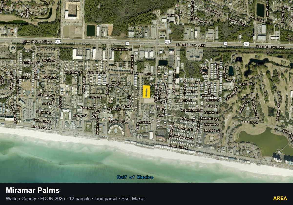 Miramar Palms — Area parcel record