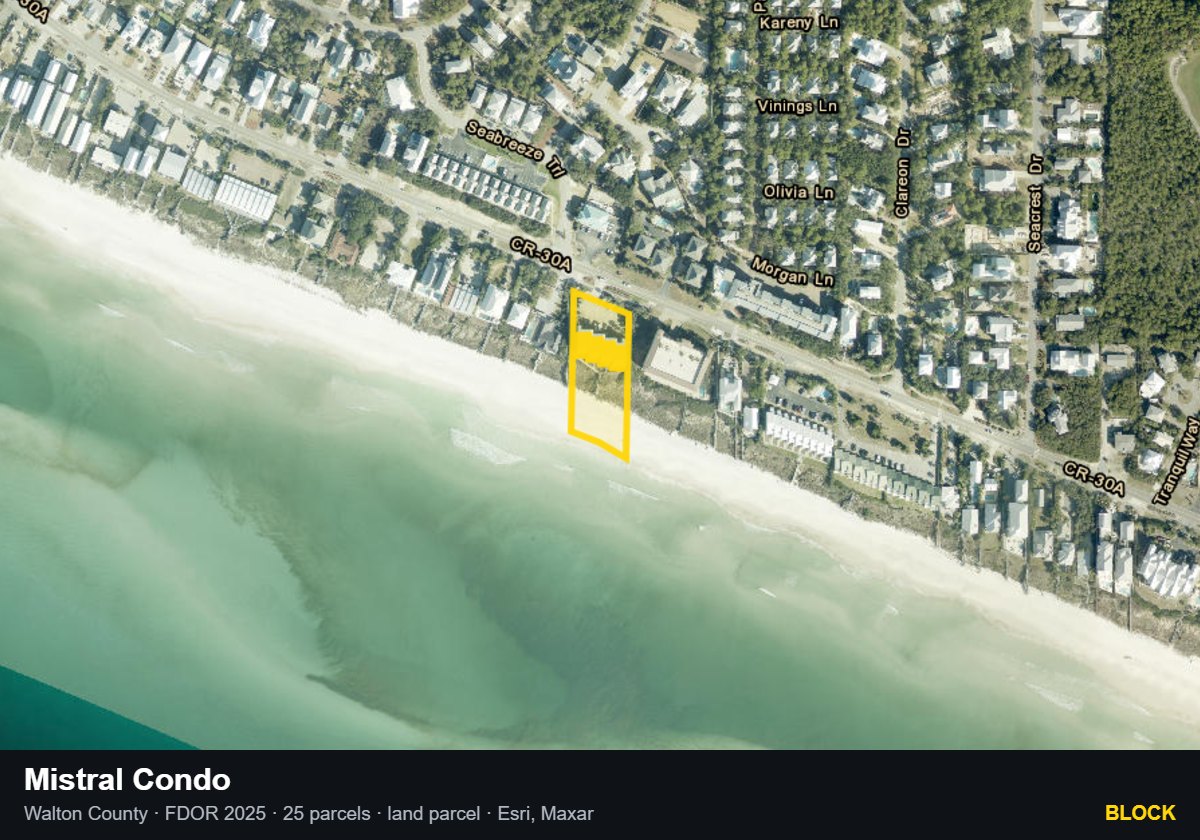 Mistral Condo — Block parcel record