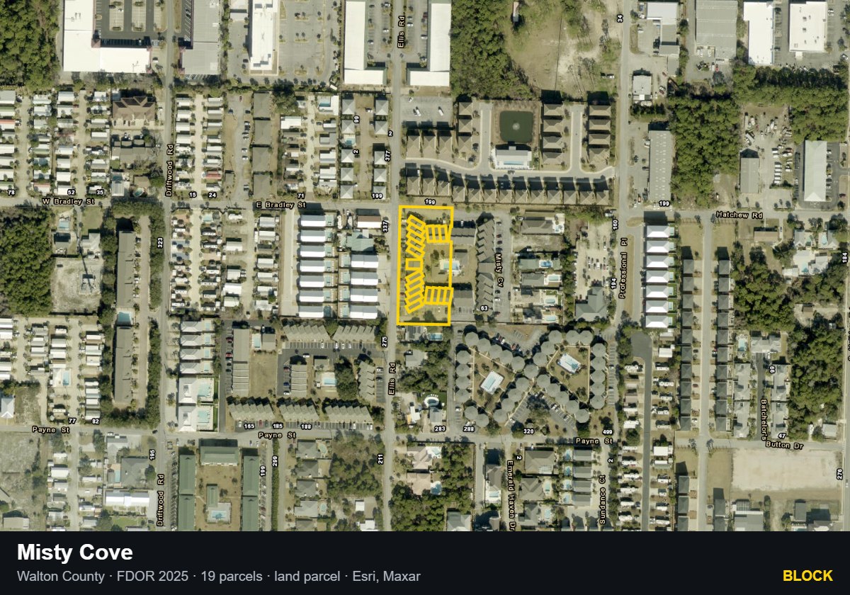 Misty Cove — Block parcel record