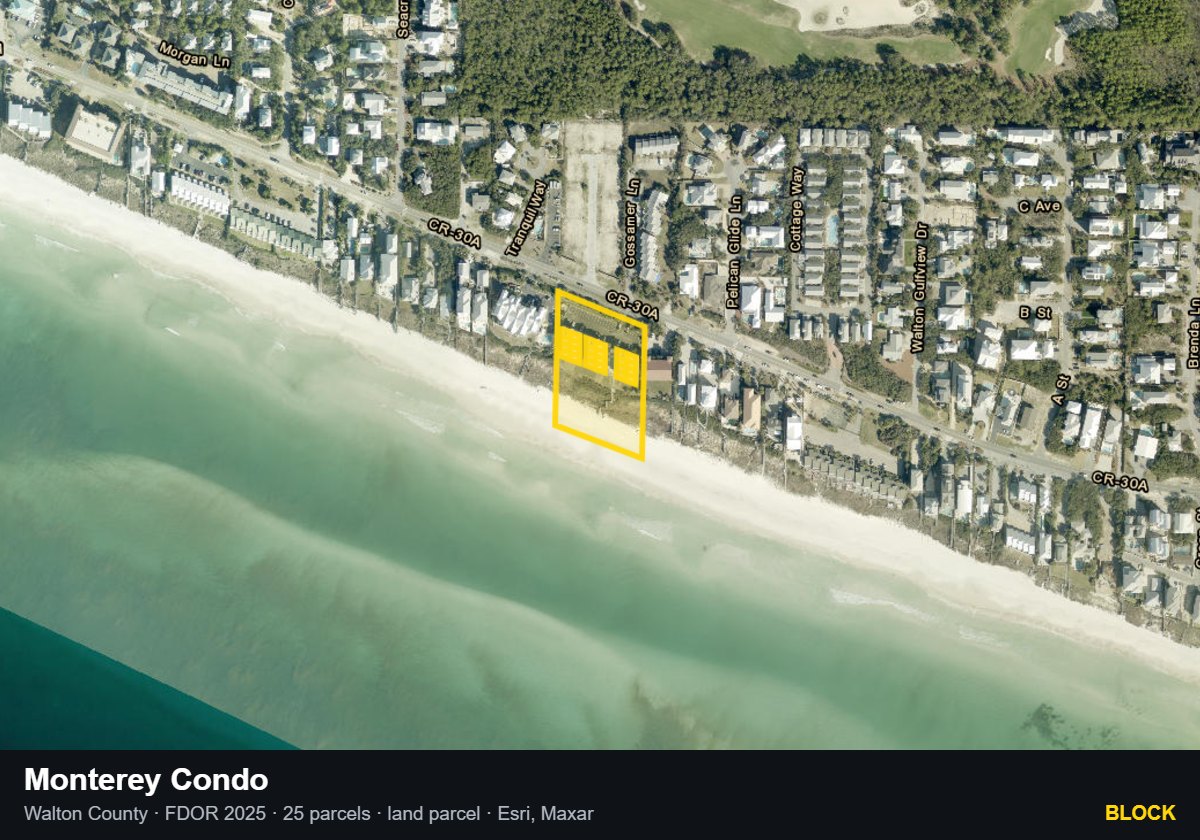 Monterey Condo — Block parcel record