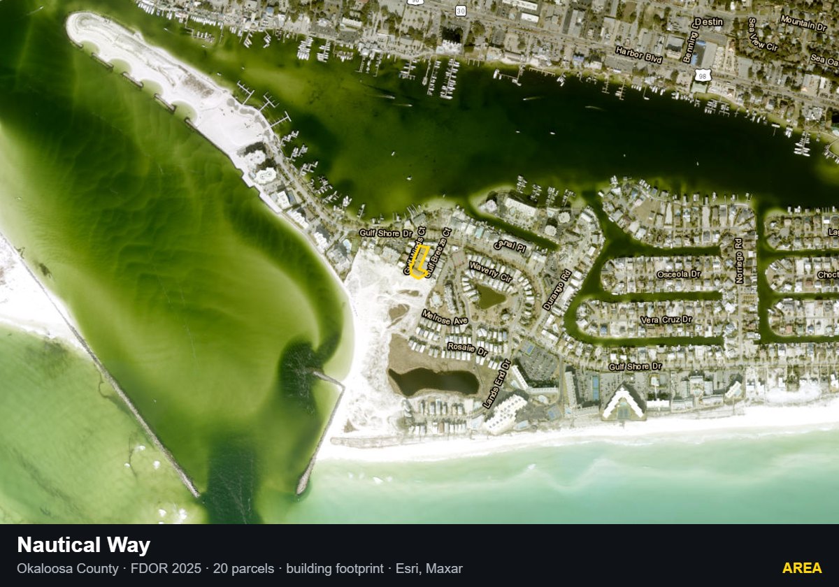 Nautical Way — Area parcel record