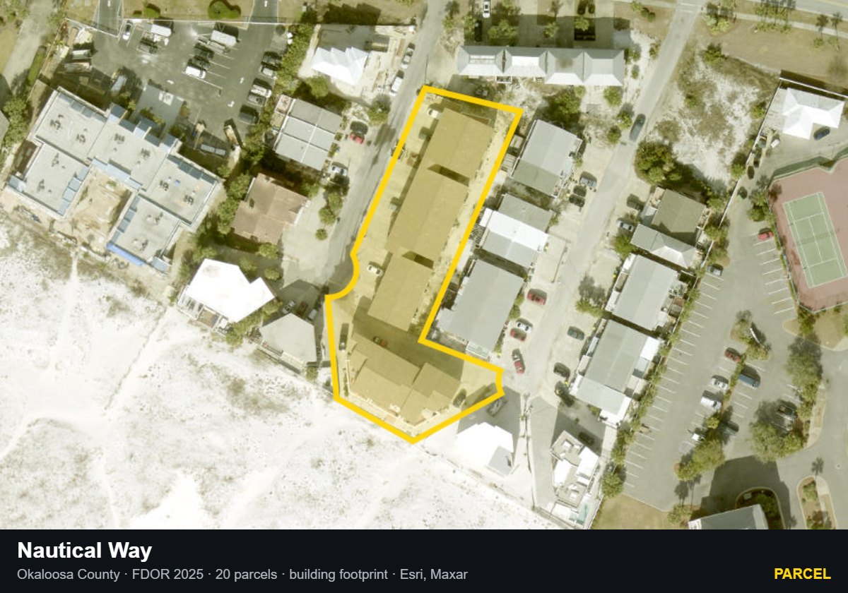 Nautical Way — Parcel parcel record