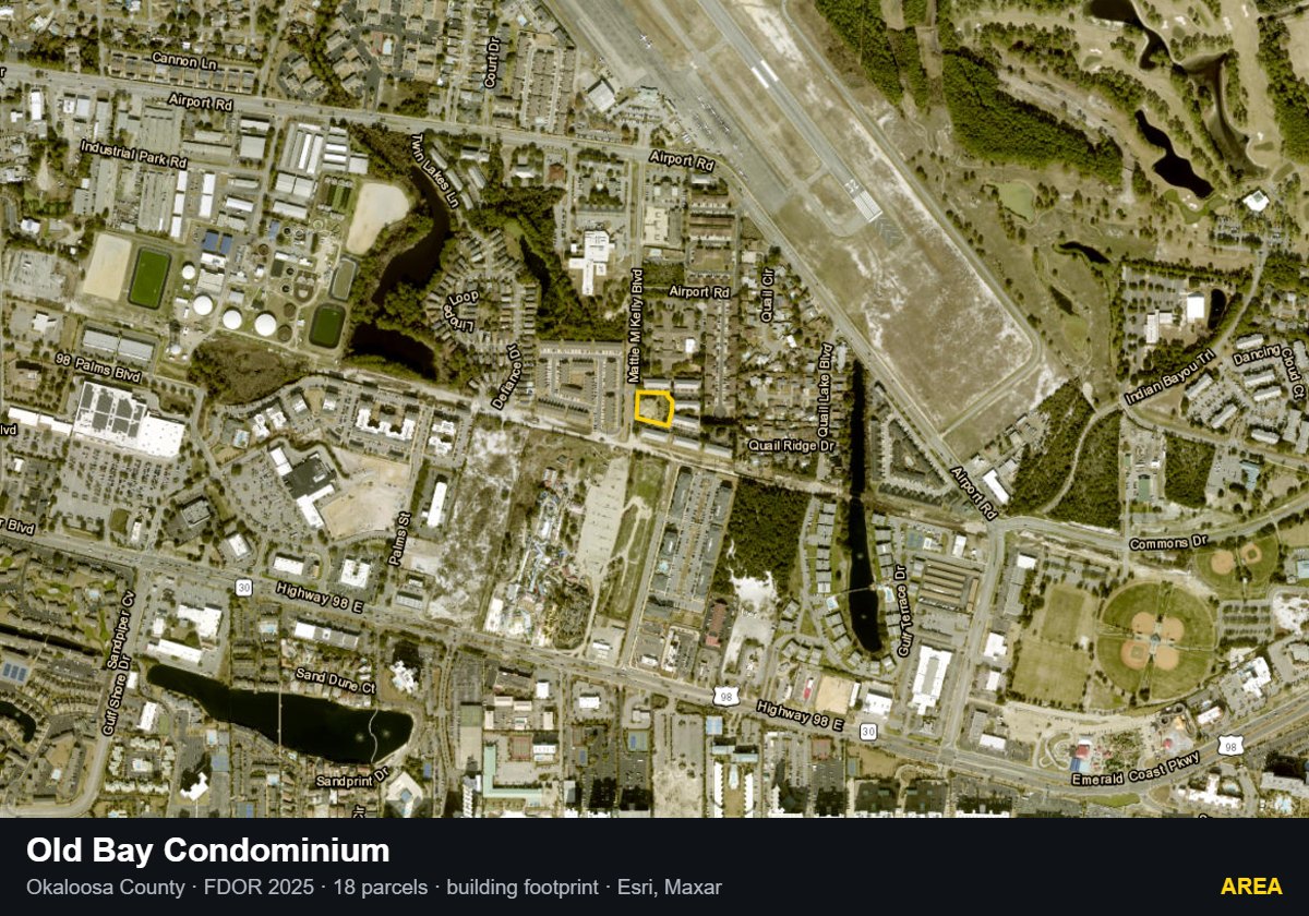 Old Bay Condominium — Area parcel record