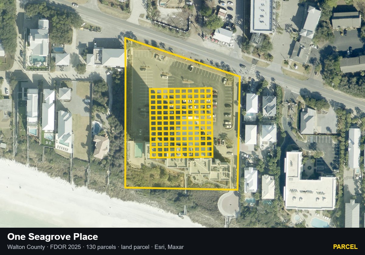 One Seagrove Place — Parcel parcel record