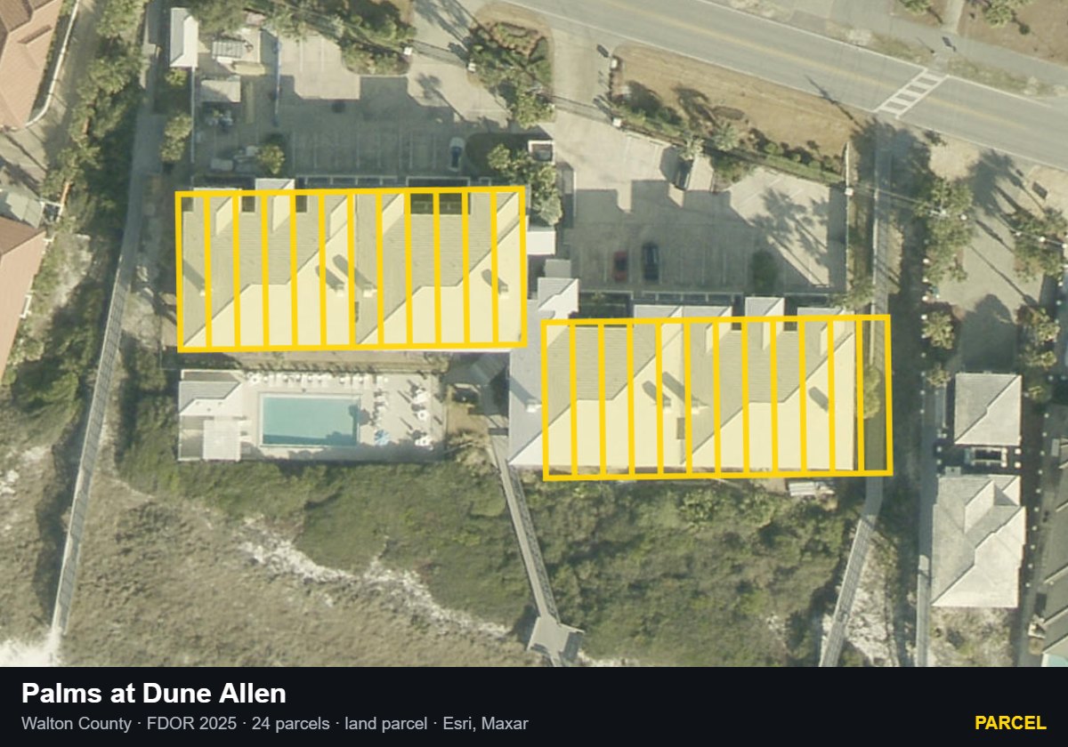 Palms at Dune Allen — Parcel parcel record