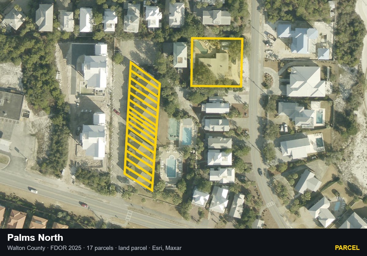 Palms North — Parcel parcel record