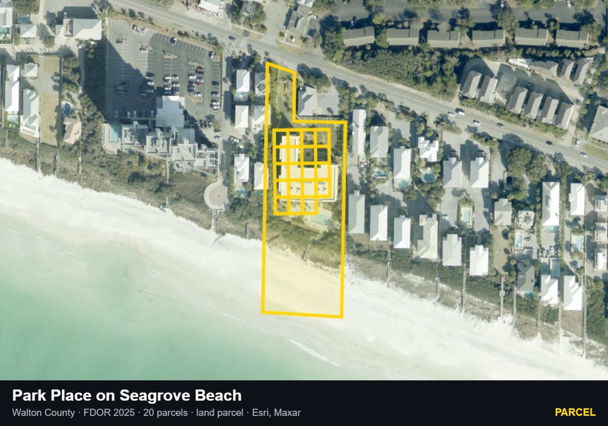 Park Place on Seagrove Beach — Parcel parcel record