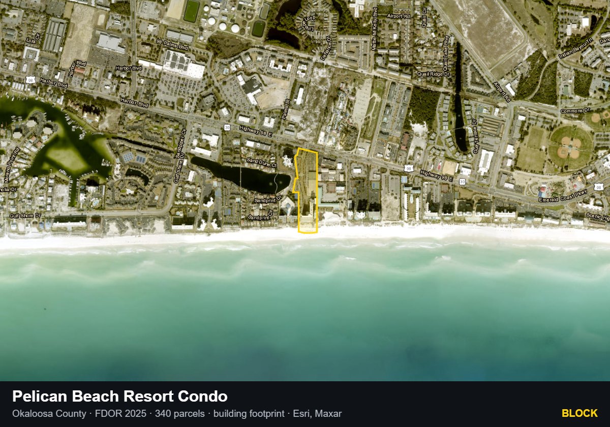 Pelican Beach Resort Condo — Block parcel record