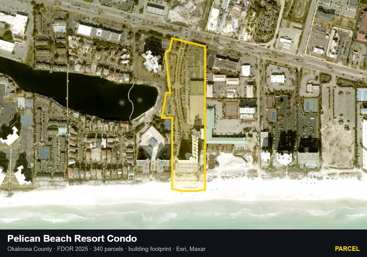 Pelican Beach Resort Condo — Parcel parcel record